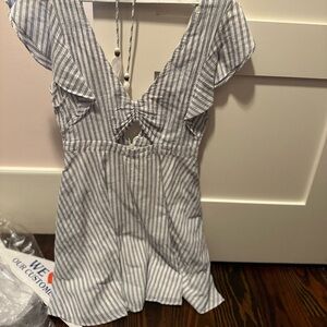 Cut our striped dress